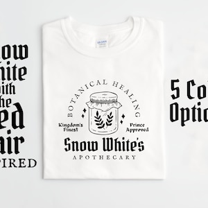 Snow White&#39;s Apothecary Tee, Anime Inspired, Subtle Anime Merch, Manga T-Shirt, Shoujo Shirt