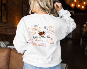 Year of the Rat Sweatshirt, Anime Inspired, Anime Gift for Her, Manga Inspired