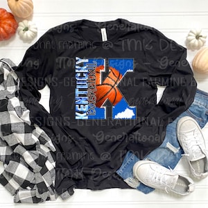 Kentucky Big K basketball design - Digital designs - Customizable - school spirit - cute shirt - DTF -sport design - digital download.