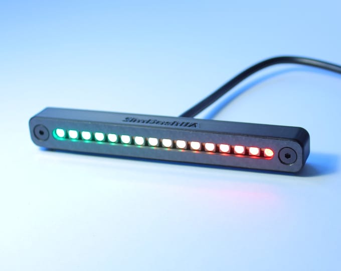 PC Sim Racing Rev Indicator Progress Bar: Logitech, Fanatec, Simagic, Moza