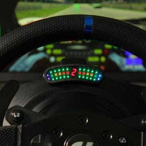 Mini Rev Flag Gear Indicator For Thrustmaster T300 T500 Logitech G29 etc. for PC Sim racing Dashboard