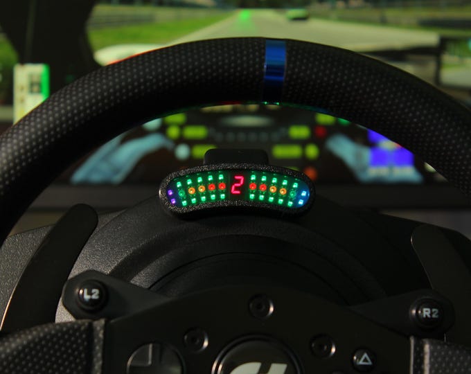 Mini Rev Flag Gear Indicator for PC Sim Racing Dashboard