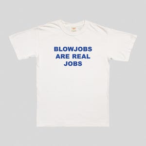 Camiseta "Boquetes são empregos de verdade" - Camiseta estampada fofa Y2K