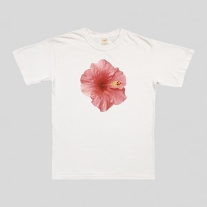 Camiseta Shordie Hibiscus – Camiseta com estampa fofa Y2K