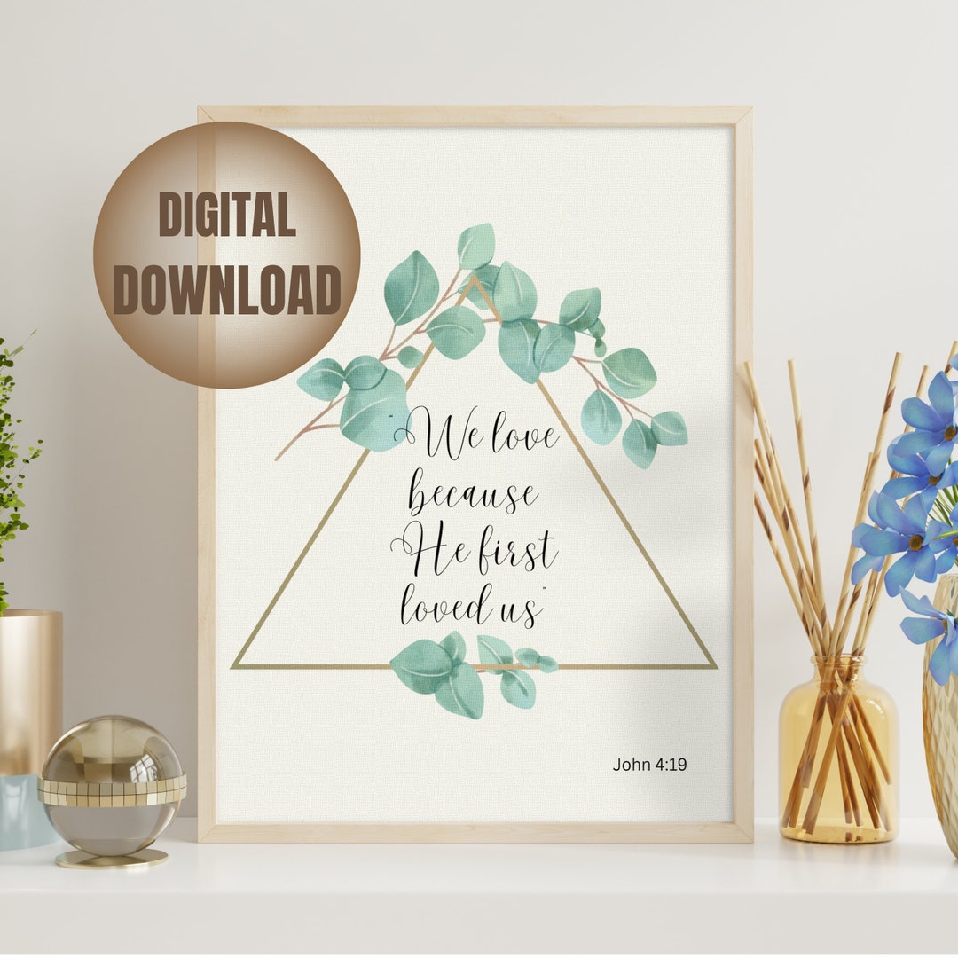 Bible Verse Print God Wall Art God Love Wall Art Etsy