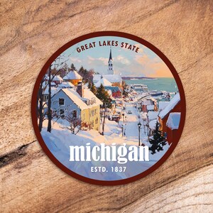 Missouri Winter Souvenir Aufkleber | Zustand Map Sticker | Reise USA Geschenke | North Shore, Große Seen, Landschaft, Vinyl wasserfest