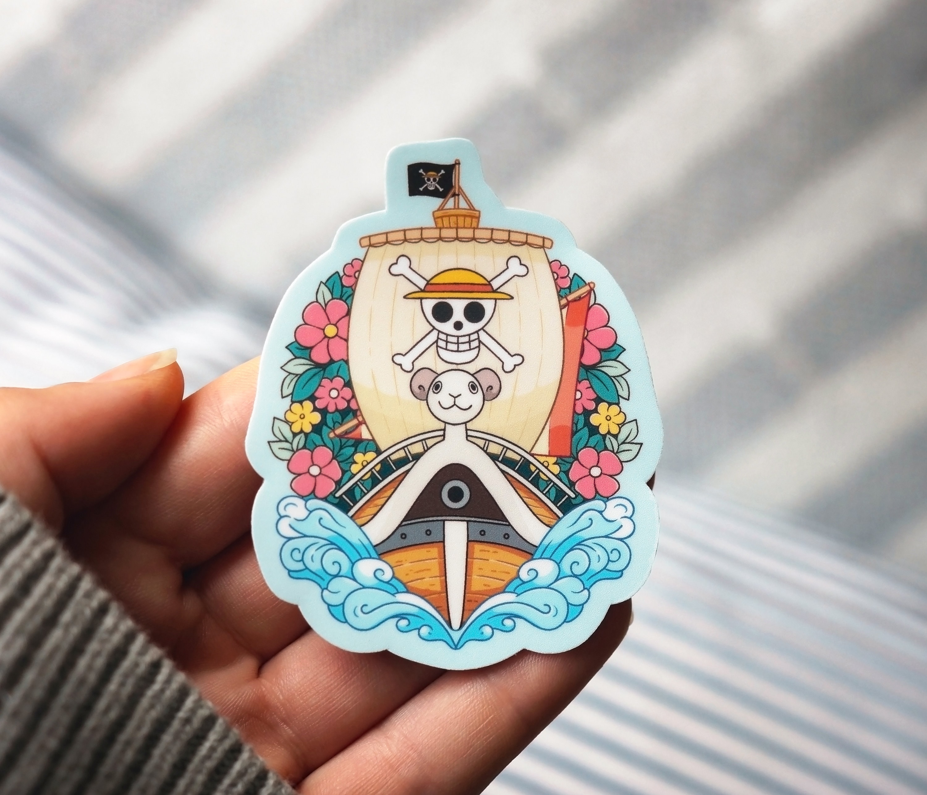 One Piece - Luffy on Going Merry Sticker by eusrock