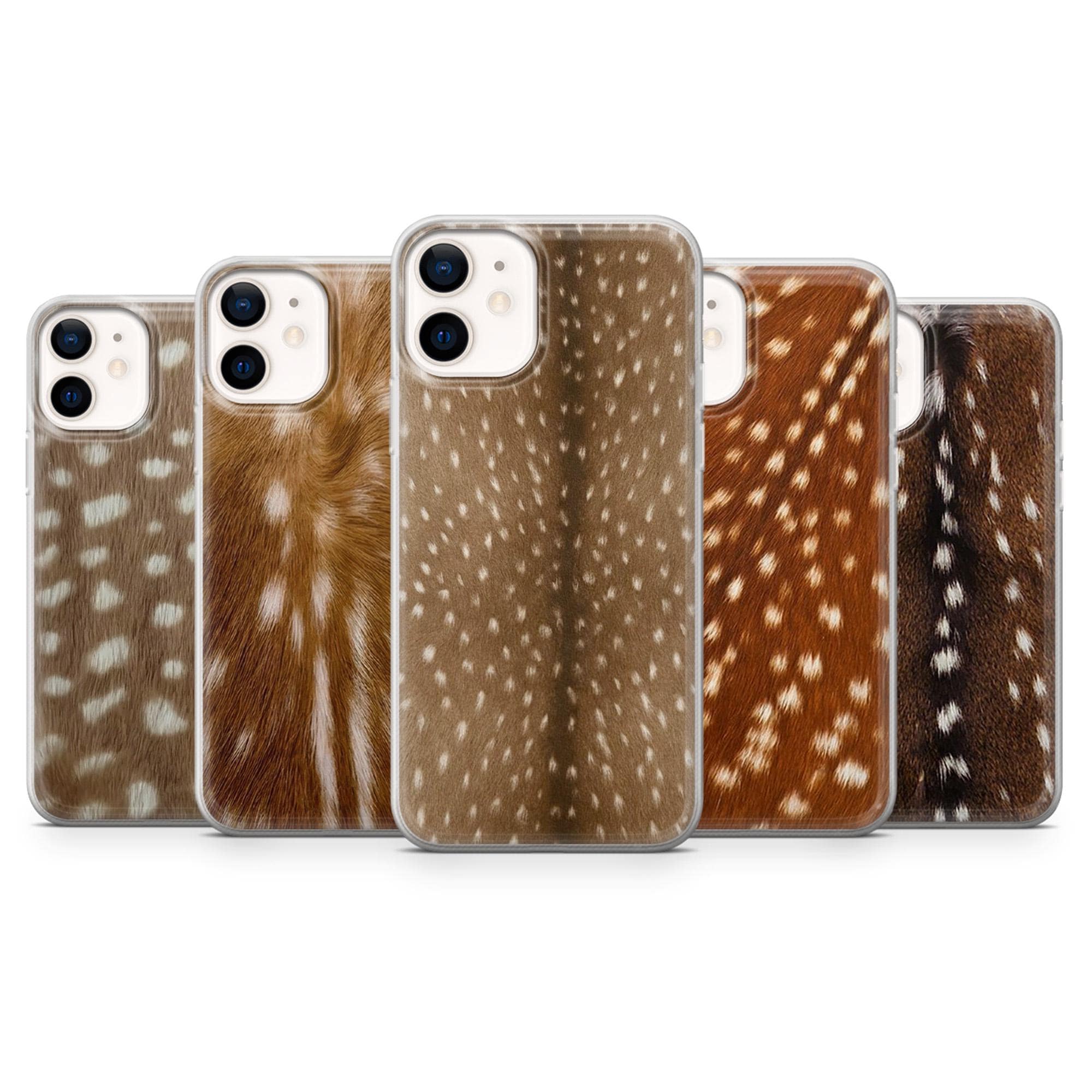 Luxury Deer Leather Soft Case Cover For IPhone 12 13 14 15 16 17 Pro Max Air XR Series - Slim & Protective - View #2