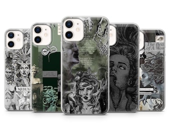 Medusa Greece Phone Case Dark Art Cute Cover for iPhone 17Pro, 16, 15, 14, 13, 12, Samsung S25, S24, S23Fe, S22, A16, A26, A56, Pixel 10, 9