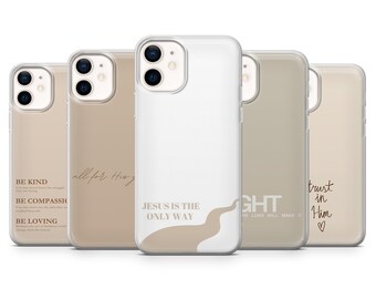 Jesus God Phone Case Psalm Christian Cover for iPhone 17Pro, 16, 15, 14, 13, 12, Samsung S25, S24, S23Fe, S22, A16, A26, A56, Pixel 10, 9Pro