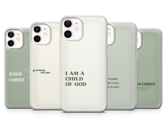 Jesus God Phone Case Psalm Christian Cover fit for iPhone 15 Pro Max, 14 Plus, 13, 12, 11, XR, XS & Samsung S24, S23, A54, A25, Pixel 8, 7