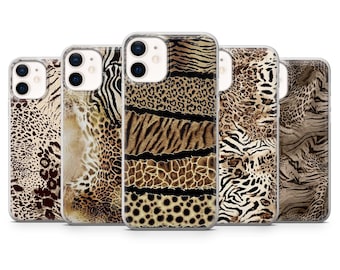 Fur Zebra Tiger Phone Case Animal Print Cover for iPhone 17Pro, 16, 15, 14, 13, 12, Samsung S25, S24, S23, S22, A16, A26, A56, Pixel 10, 9