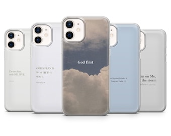 Jesus God Phone Case Psalm Christian Cover fit for iPhone 15 Pro, 14, 13, 12, XR, 8+, 7 & Samsung S23, S23 Ultra A50, A51 Huawei P30 Lite