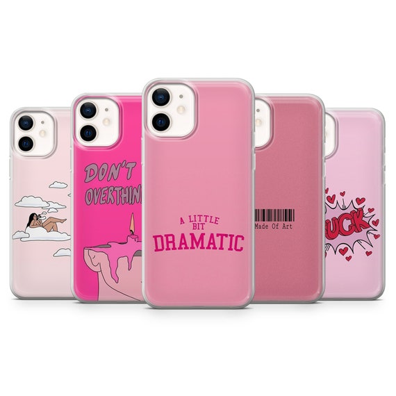 Girly Pink Phone Case Quote Feminism Cover for iPhone 17Pro, 16, 15, 14, 13, 12, Samsung S25, S24, S23Fe, S22, A16, A26, A56, Pixel 10, 9Pro