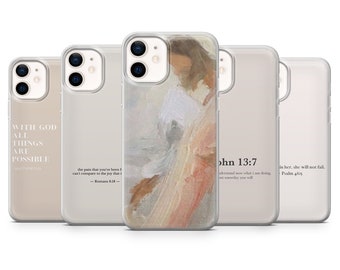 Jesus God Phone Case Psalm Christian Cover for iPhone 17Pro, 16, 15, 14, 13, 12, Samsung S25, S24, S23Fe, S22, A16, A26, A56, Pixel 10, 9Pro