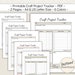 Printable Artisan Project Tracker, Craft Creation Planner, How to ...