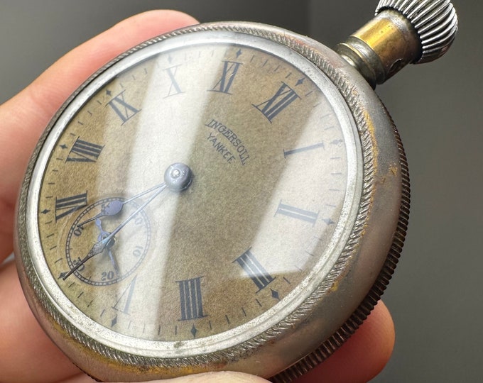 Ingersoll Yankee Pocket Watch 100 Year Old Antique 1915, Runs Etsy