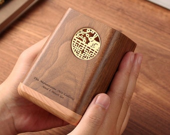 Regalo per la Festa del Papà: Portapenne e organizer da scrivania in legno personalizzato - Accessorio da scrivania personalizzato per lei/lui - Regalo perfetto per l'anniversario