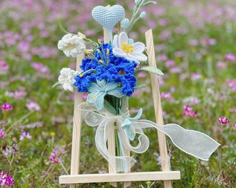 Mothers day Crochet Flower Bouquet | Garden & Wedding Decor | Handmade Eternal Flowers | Graduation, Anniversary, Housewarming Gift
