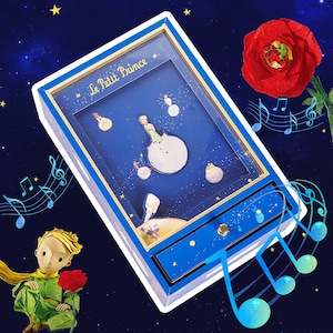 Le Petit Prince Little Prince Turning Music Box Clown Music Box Little Gray Rabbit Music Box-Unique Gift For Kid Christmas Gifts for Her