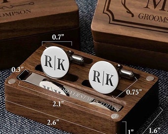 Personalized Custom Cuff Links | Wedding Groom Mens Cufflinks | Father of the Bride Gift | Groomsmen Accessories | mothers day gift