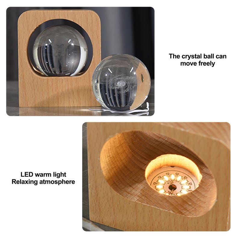 Fathers Day Gift 3D Crystal Photo Custom Engraved Night Light - The Little Prince Personalized Wedding & Anniversary Gifts, LED Base image 6