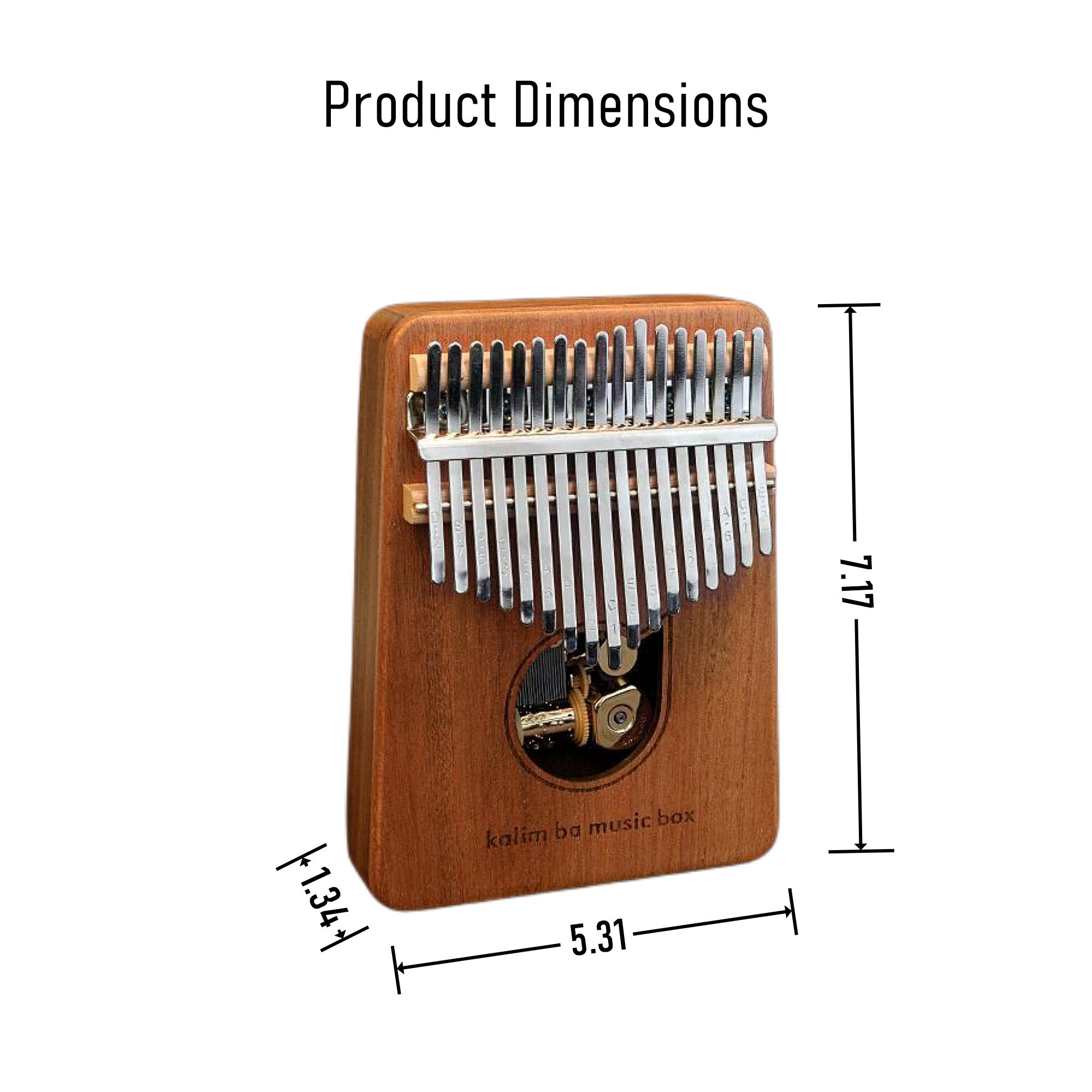 Kalimba17 Keys Thumb Piano Music Box Custom Engraved Music Box