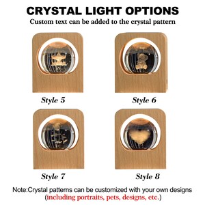 Fathers Day Gift 3D Crystal Photo Custom Engraved Night Light - The Little Prince Personalized Wedding & Anniversary Gifts, LED Base image 8