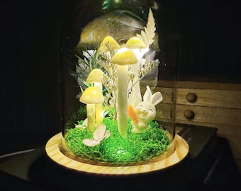 Birthday gift Custom Hand-Painted Mushroom Lamp | magic mushroom gift for kids | Unique Forest Light | Fairy Night Lights | Bedroom Decor