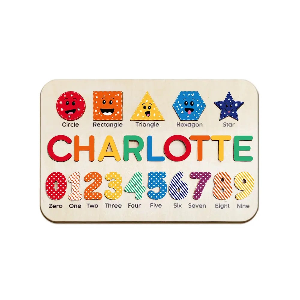 Discover Personalized Name Puzzle Board, Gift For Kids