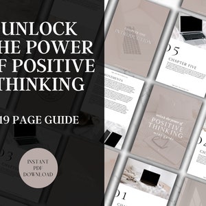 Livre électronique d'auto-assistance à la pensée positive || PDF | A4 | Mécanismes d'adaptation à l'anxiété | Stratégies de dépression | Livre électronique imprimable | Téléchargement instantané