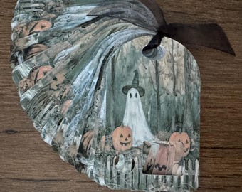Floss Drops, Set of 20, Halloween Ghosts and Pumpkins Theme