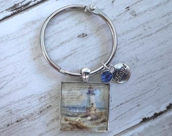 Thread Keep / Floss Ring Bling - Lighthouse