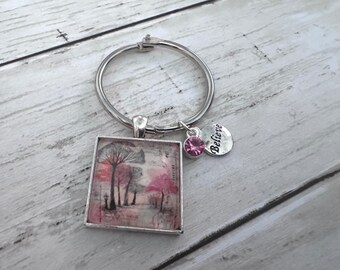 Shabby Chic Birds and Nature Thread Keep / Floss Ring