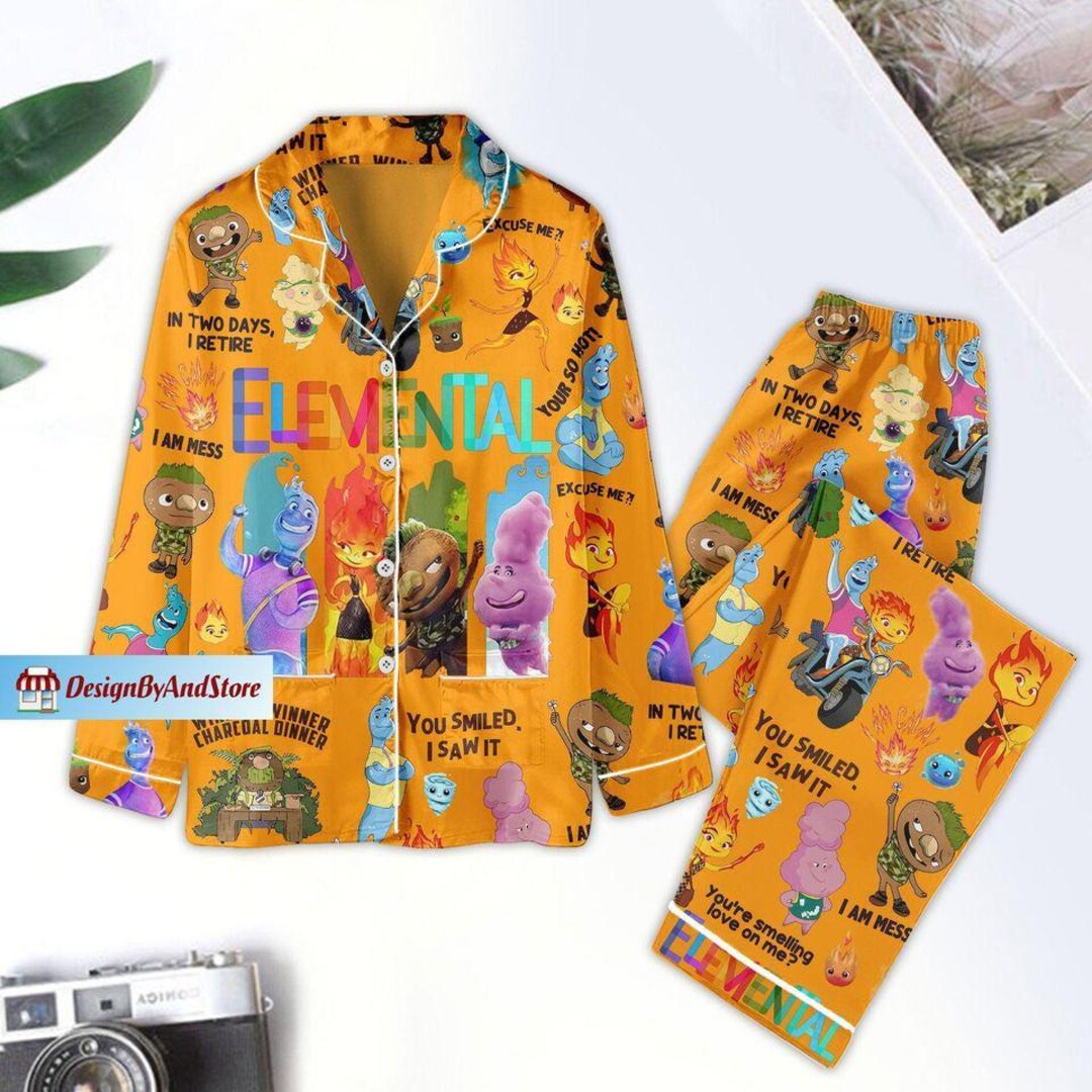 Elemental Pajamas Set, Movie Pajamas Set, Family Matching Pajamas Set ...