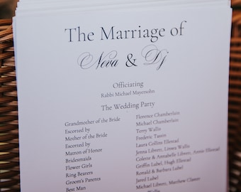 Programa de casamento
