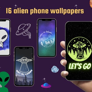 Aliens.  Fond d'écran coloré, Fond d'ecran dessin, Fond d'écran téléphone