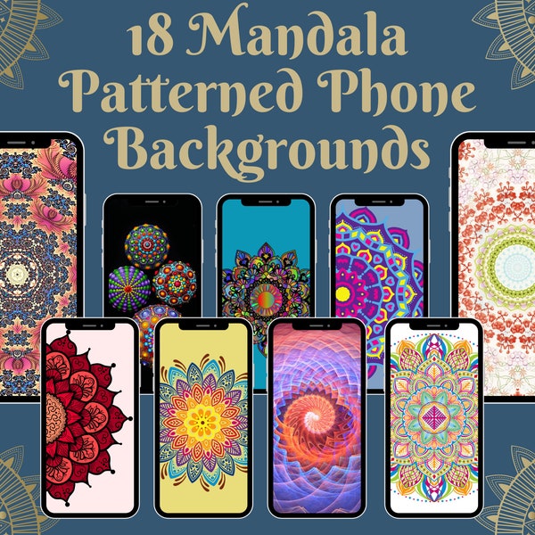 Phone Background Mandala Pattern Phone Wallpapers Zen Phone Screen Instagram Story Backgrounds Focus Fractal Aesthetic Phone Theme