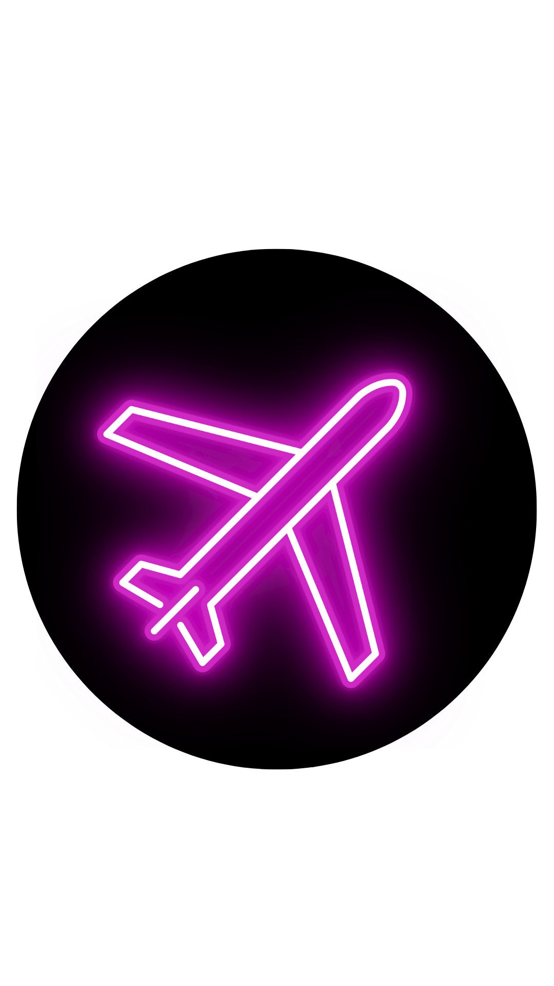 Instagram Highlights Neon Icons Glowing Circular Icons Highlight Cover