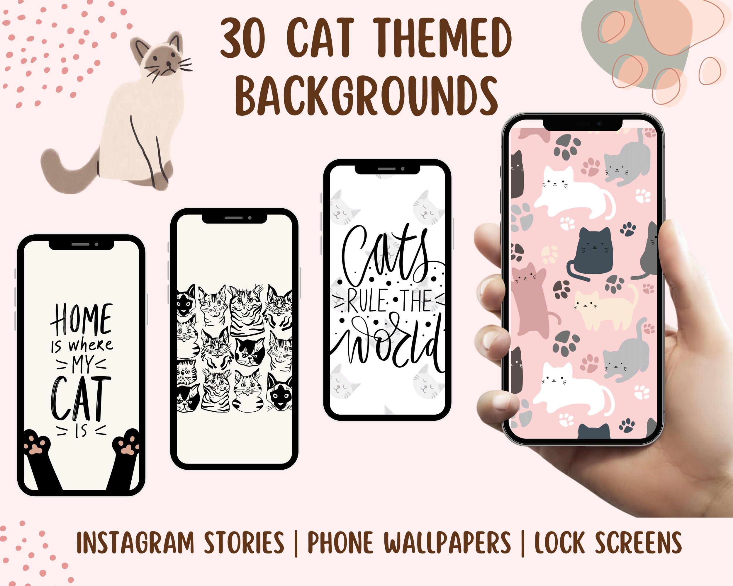 lockscreens & icons  Cute cat wallpaper, Cute cat, Cute cats