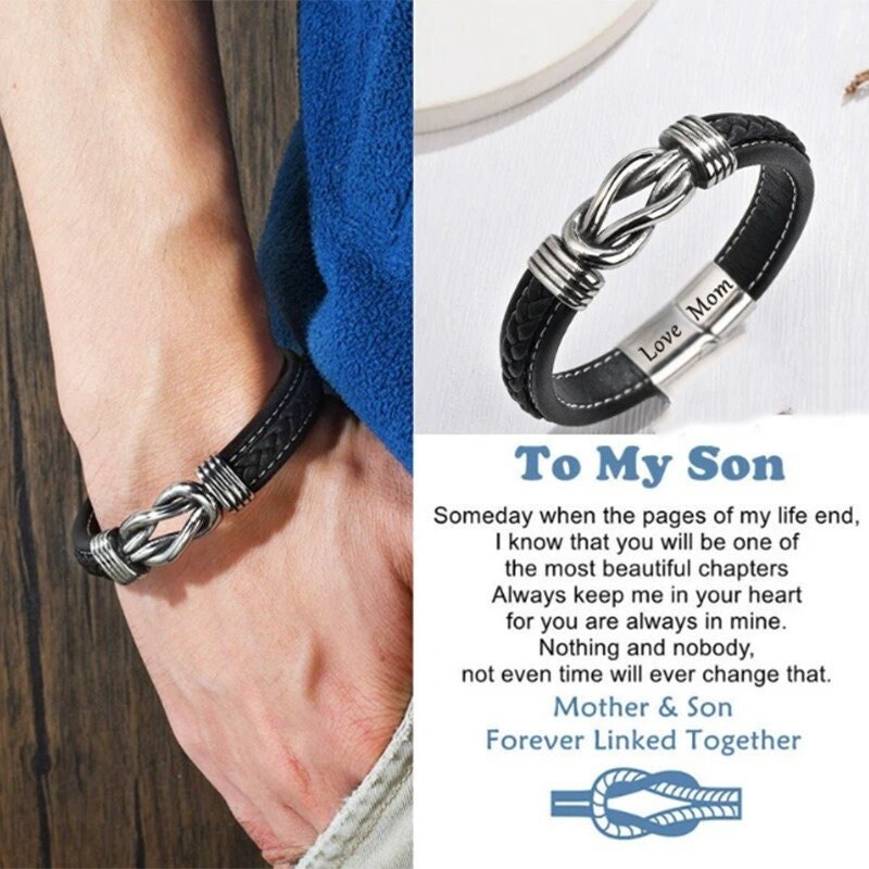 Son leather bracelet Clearance