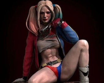 HARLEY Quinn Dc Universe Statue 3d Model 3d Printer stl files