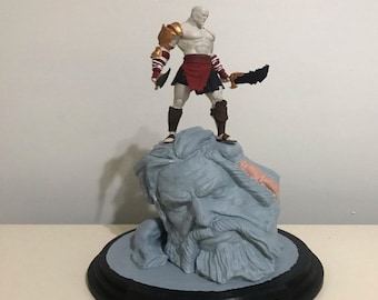 God of War Kratos Zeus Statue Figure 3d Model 3d Printer 3d stl files
