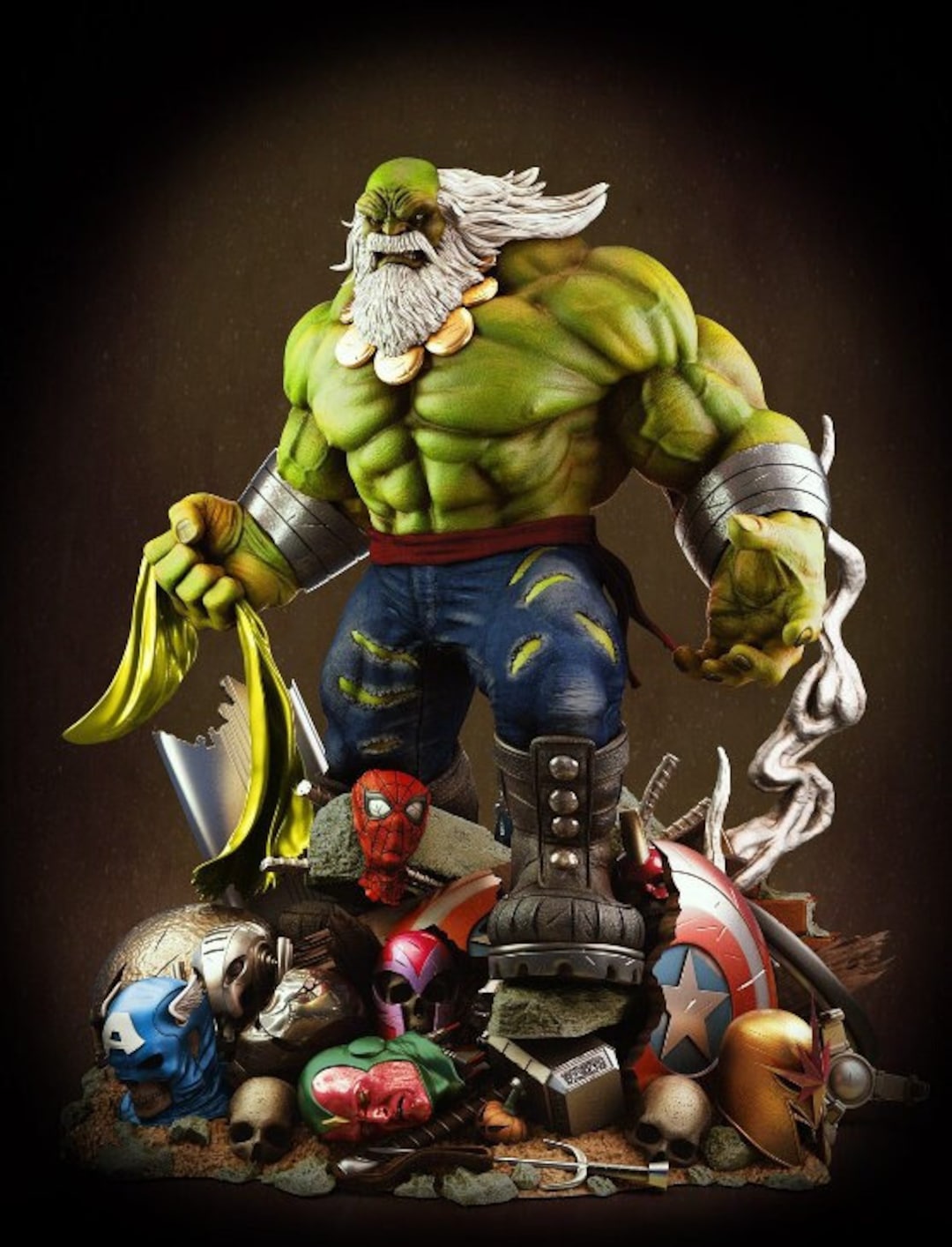 ☆HULK MAESTRO VERSION MINI-BUST / MARVEL アメコミ