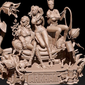 DC Weibliche Diorama Statue Figur 3D Modell 3D Drucker 3D stl Dateien