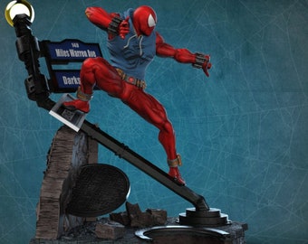 Spiderman Statue 3D Modell 3D Paint 3D stl Dateien