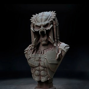 Predator Bust Statue 3d Model 3d Printer stl files
