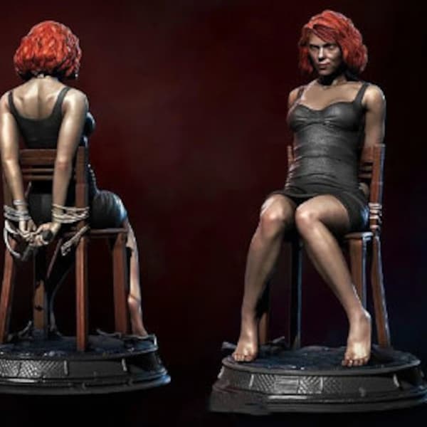 Scarlett Johansson Schwarze Witwe Statue 3d Modell 3d Drucker stl-Dateien