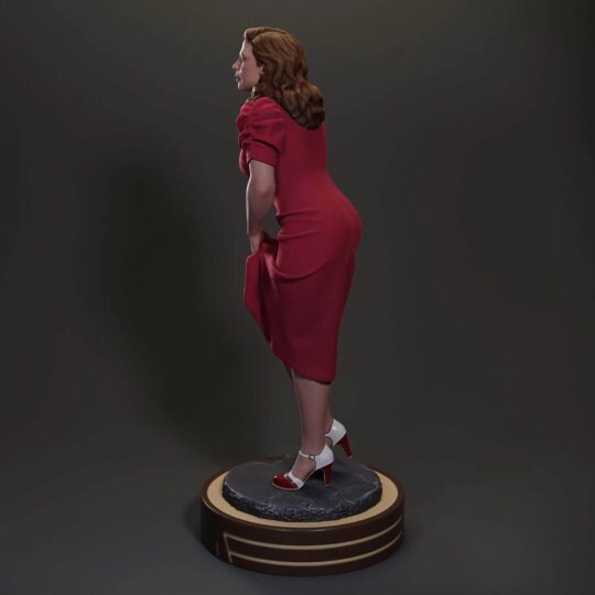 Peggy's Secret Agent Carter MARVEL Figure Statue 3d Printer Stl Files ...