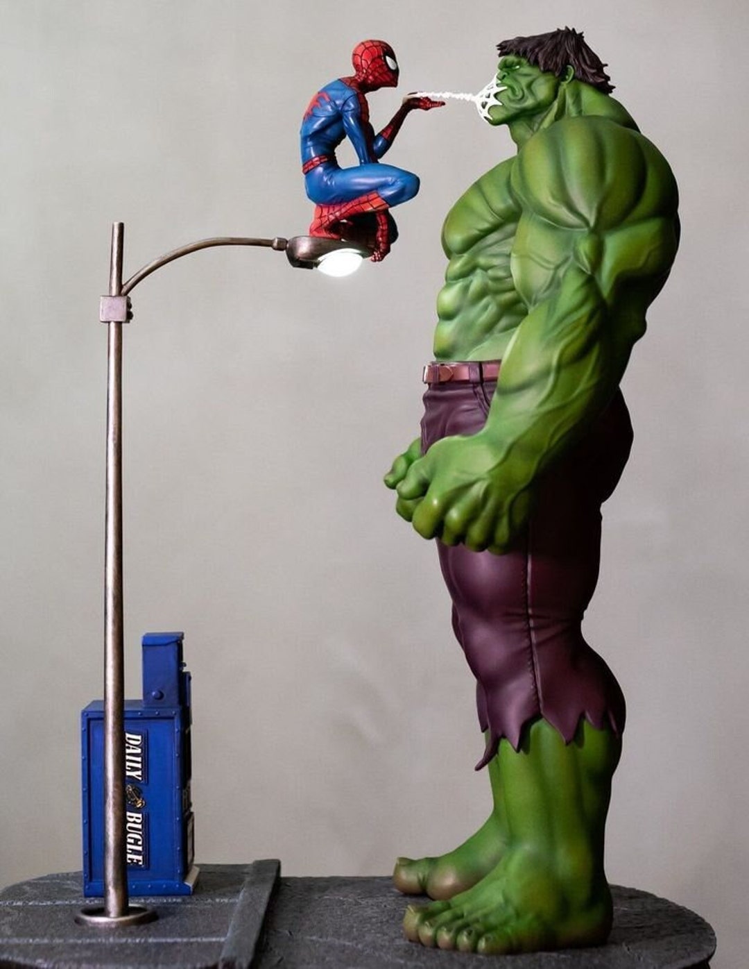 Hulk Vs Spiderman Diorama Marvel Statue 3d Model 3d Paint 3d Stl Files ...